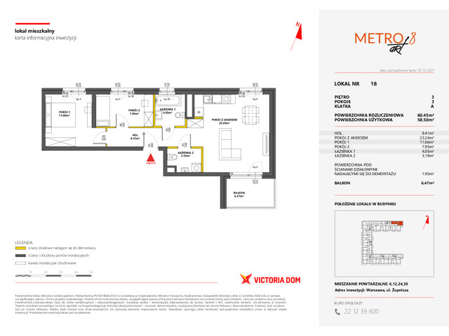 Mieszkanie w inwestycji METRO ART, symbol 8M.18 » nportal.pl