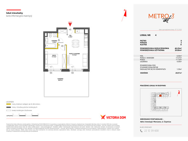 Mieszkanie w inwestycji METRO ART, symbol 8M.4 » nportal.pl