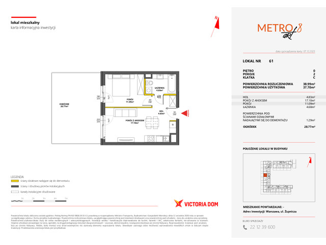 Mieszkanie w inwestycji METRO ART, symbol 8M.61 » nportal.pl
