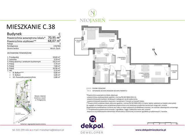 Mieszkanie w inwestycji Neo Jasień, budynek Rezerwacja, symbol C38 » nportal.pl