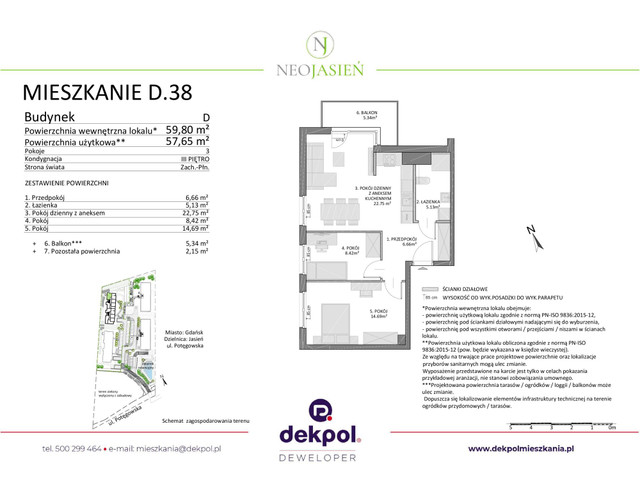 Mieszkanie w inwestycji Neo Jasień, symbol D38 » nportal.pl