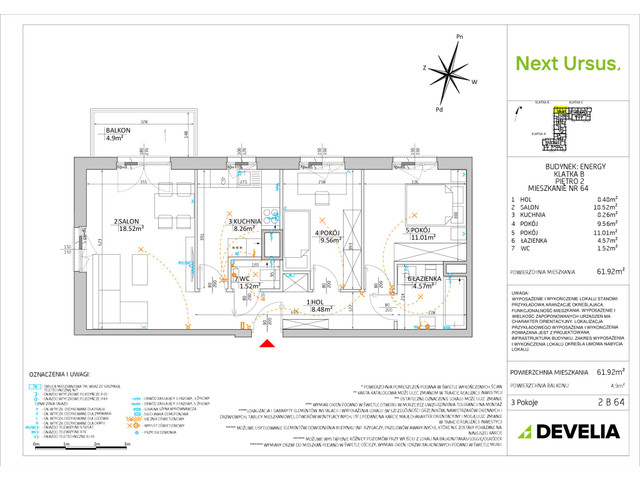 Mieszkanie w inwestycji Next Ursus, symbol NU-Energy-LM-2.B.64 » nportal.pl