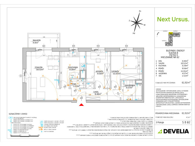Mieszkanie w inwestycji Next Ursus, symbol NU-Energy-LM-5.B.82 » nportal.pl