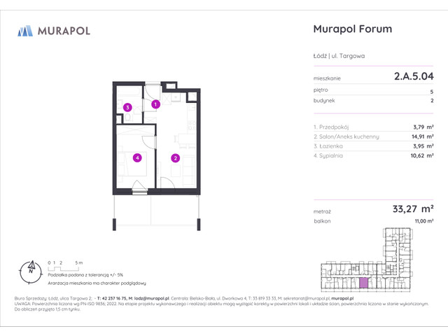 Mieszkanie w inwestycji Murapol Forum, symbol 2.A.5.04 » nportal.pl