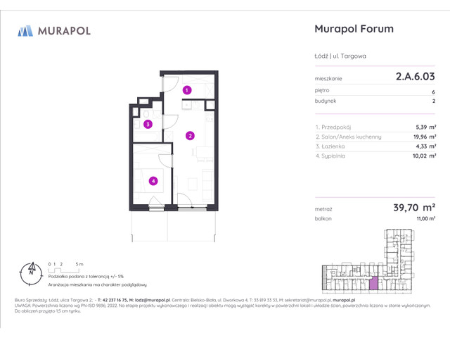 Mieszkanie w inwestycji Murapol Forum, symbol 2.A.6.03 » nportal.pl