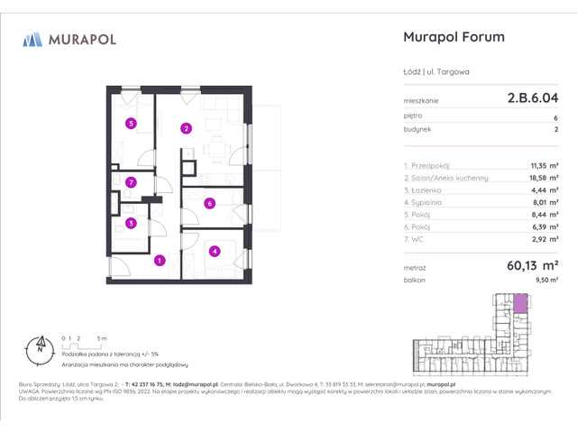 Mieszkanie w inwestycji Murapol Forum, symbol 2.B.6.04 » nportal.pl