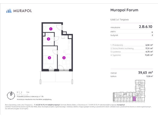 Mieszkanie w inwestycji Murapol Forum, symbol 2.B.6.10 » nportal.pl