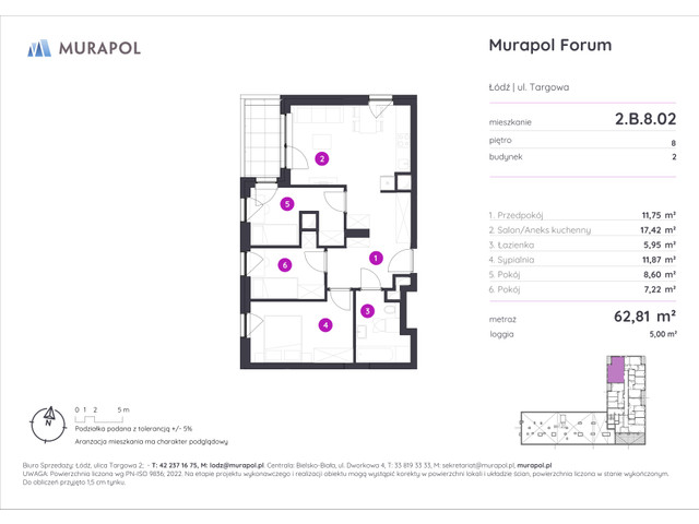 Mieszkanie w inwestycji Murapol Forum, symbol 2.B.8.02 » nportal.pl