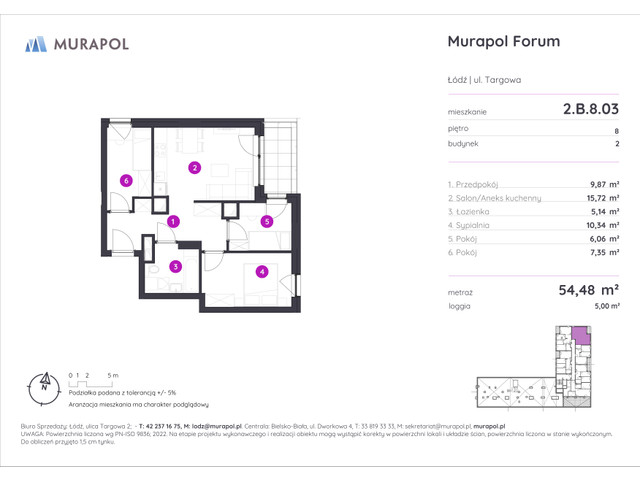 Mieszkanie w inwestycji Murapol Forum, symbol 2.B.8.03 » nportal.pl