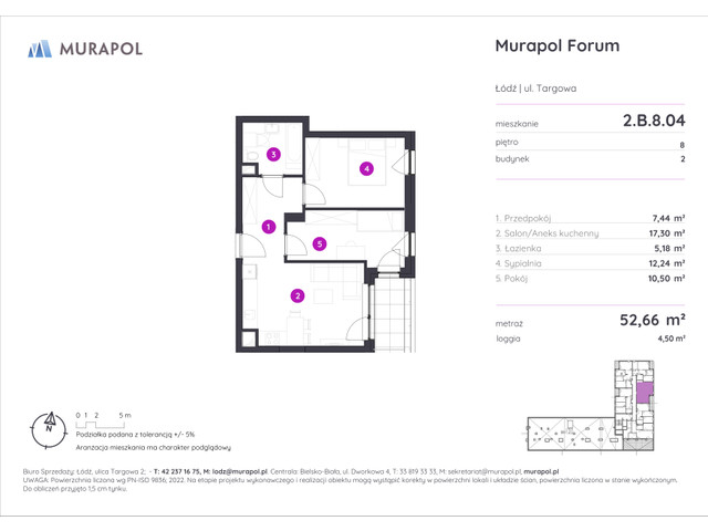 Mieszkanie w inwestycji Murapol Forum, symbol 2.B.8.04 » nportal.pl