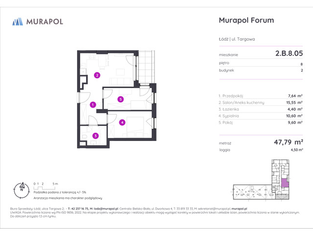 Mieszkanie w inwestycji Murapol Forum, symbol 2.B.8.05 » nportal.pl