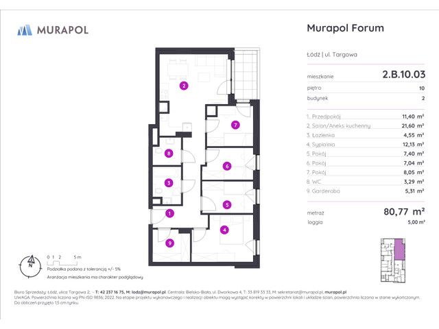 Mieszkanie w inwestycji Murapol Forum, symbol 2.B.10.03 » nportal.pl