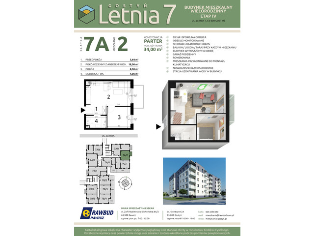 Mieszkanie w inwestycji Letnia 7a-7b, symbol 7a.2 » nportal.pl