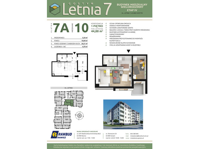 Mieszkanie w inwestycji Letnia 7a-7b, symbol 7a.10 » nportal.pl