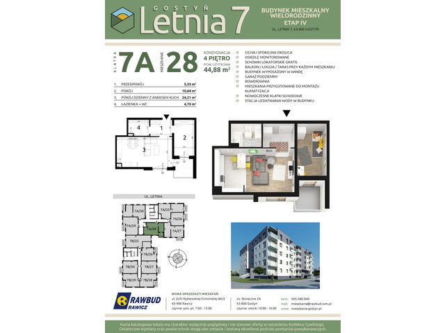 Mieszkanie w inwestycji Letnia 7a-7b, symbol 7a.28 » nportal.pl