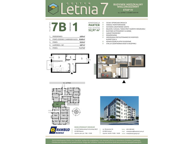 Mieszkanie w inwestycji Letnia 7a-7b, symbol 7b.1 » nportal.pl