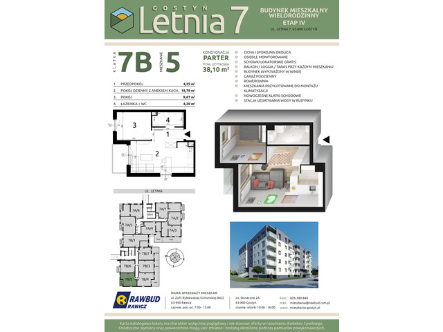 Mieszkanie w inwestycji Letnia 7a-7b, symbol 7b.5 » nportal.pl