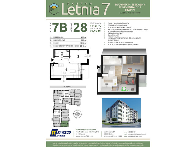 Mieszkanie w inwestycji Letnia 7a-7b, symbol 7b.28 » nportal.pl