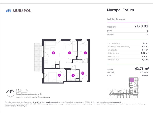 Mieszkanie w inwestycji Murapol Forum, symbol 2.B.0.02 » nportal.pl