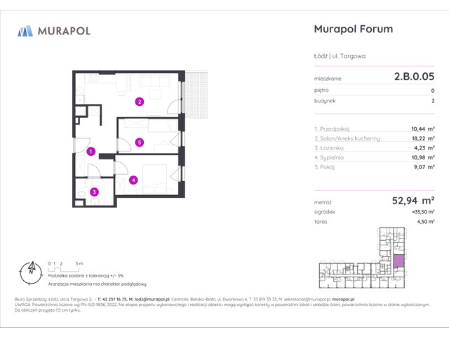Mieszkanie w inwestycji Murapol Forum, symbol 2.B.0.05 » nportal.pl