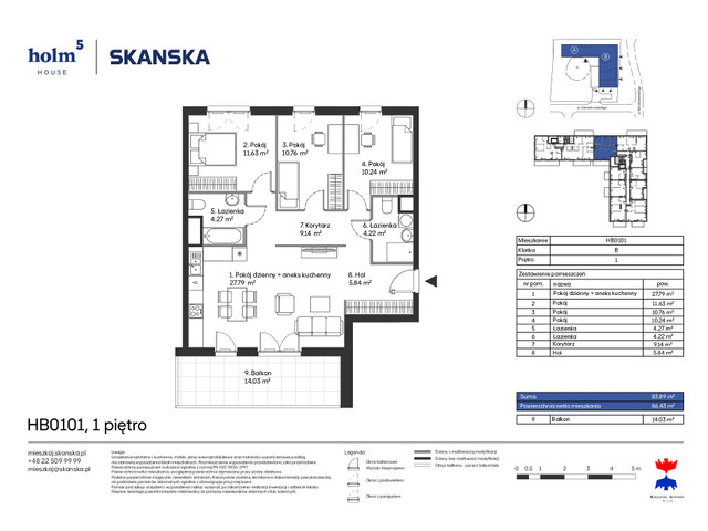 Mieszkanie w inwestycji Holm House, symbol HB0101 » nportal.pl