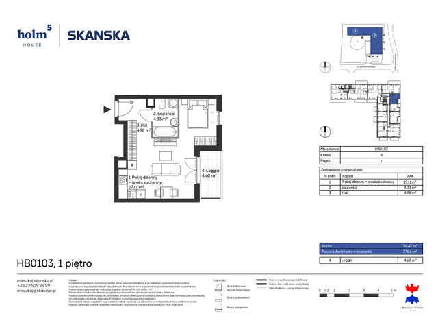 Mieszkanie w inwestycji Holm House, symbol HB0103 » nportal.pl