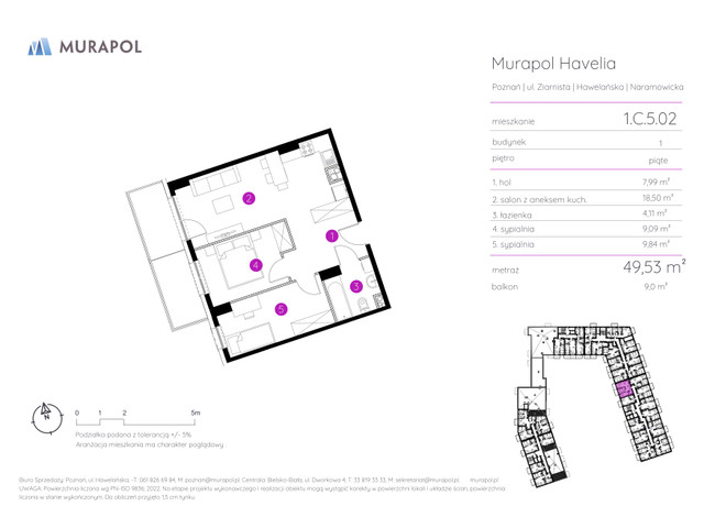 Mieszkanie w inwestycji Murapol Havelia, symbol 1.C.5.02 » nportal.pl