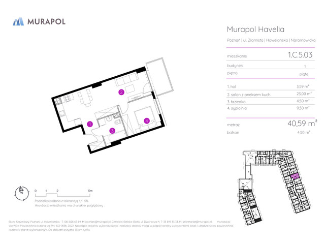 Mieszkanie w inwestycji Murapol Havelia, symbol 1.C.5.03 » nportal.pl