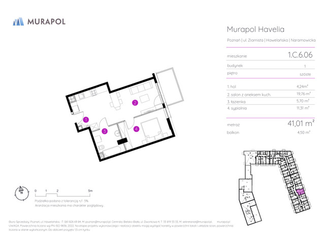 Mieszkanie w inwestycji Murapol Havelia, symbol 1.C.6.06 » nportal.pl