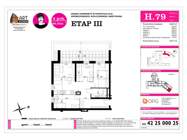 Mieszkanie w inwestycji Art Modern, symbol H.79 » nportal.pl