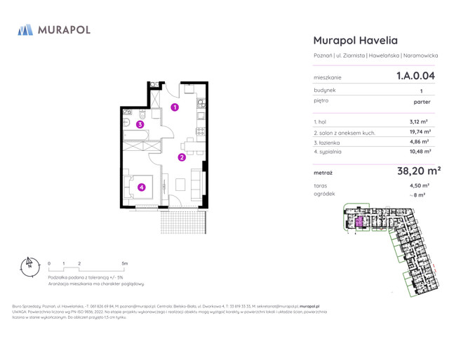 Mieszkanie w inwestycji Murapol Havelia, symbol 1.A.0.04 » nportal.pl