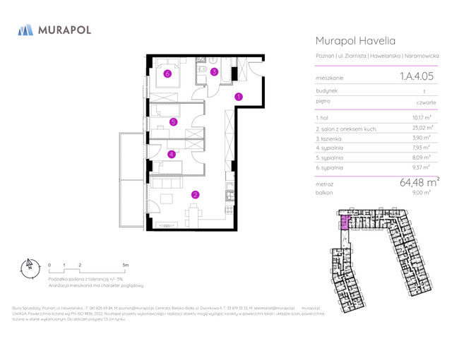 Mieszkanie w inwestycji Murapol Havelia, symbol 1.A.4.05 » nportal.pl