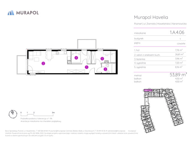 Mieszkanie w inwestycji Murapol Havelia, symbol 1.A.4.06 » nportal.pl
