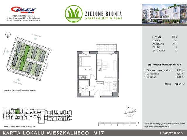 Mieszkanie w inwestycji RUMIA ZIELONE BŁONIA ETAP II, symbol 18A/M17 » nportal.pl