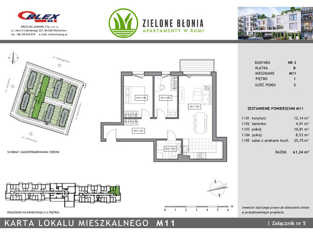 Mieszkanie w inwestycji RUMIA ZIELONE BŁONIA ETAP II, symbol 18B/M11 » nportal.pl