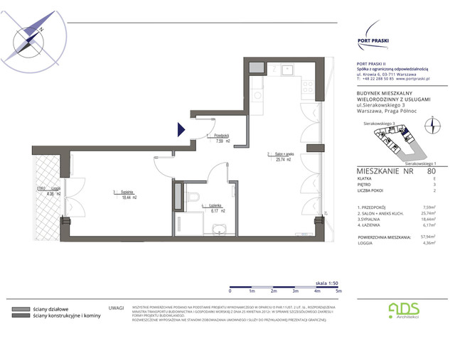 Mieszkanie w inwestycji Port Praski, symbol SIERAKOWSKIEGO.3_80 » nportal.pl