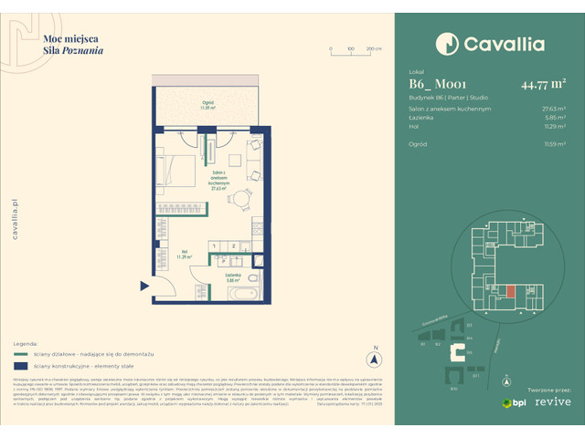 Mieszkanie w inwestycji Cavallia, symbol B6_M001 » nportal.pl