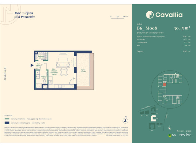 Mieszkanie w inwestycji Cavallia, symbol B6_M008 » nportal.pl