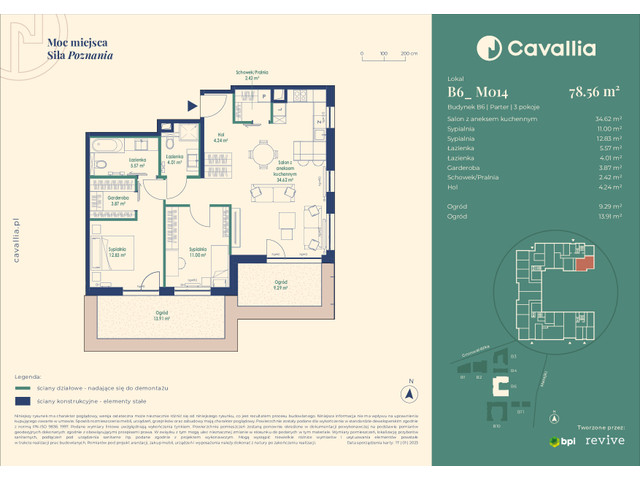 Mieszkanie w inwestycji Cavallia, symbol B6_M014 » nportal.pl