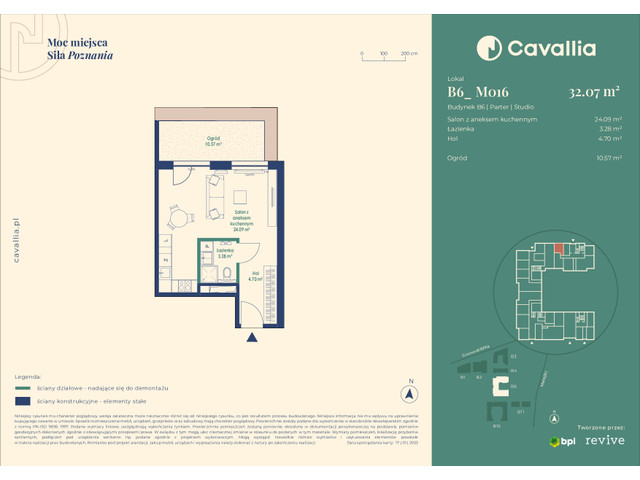 Mieszkanie w inwestycji Cavallia, symbol B6_M016 » nportal.pl