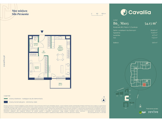 Mieszkanie w inwestycji Cavallia, symbol B6_M103 » nportal.pl