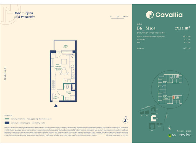 Mieszkanie w inwestycji Cavallia, symbol B6_M105 » nportal.pl