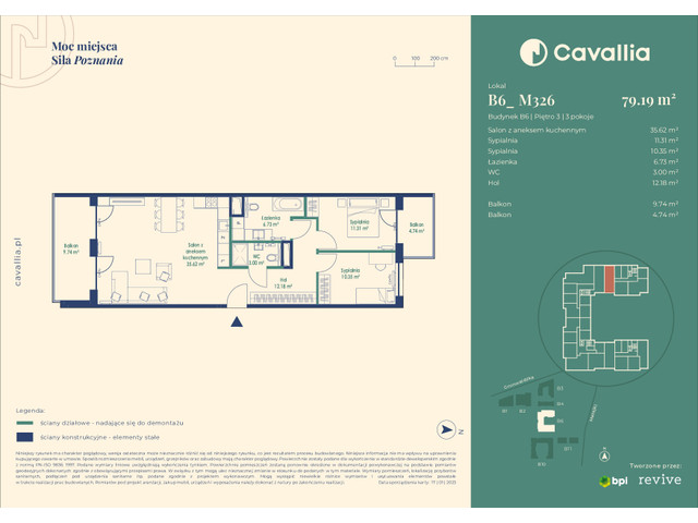 Mieszkanie w inwestycji Cavallia, symbol B6_M326 » nportal.pl