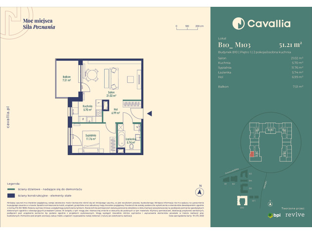 Mieszkanie w inwestycji Cavallia, symbol B10_M103 » nportal.pl