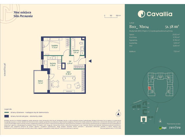 Mieszkanie w inwestycji Cavallia, symbol B10_M104 » nportal.pl