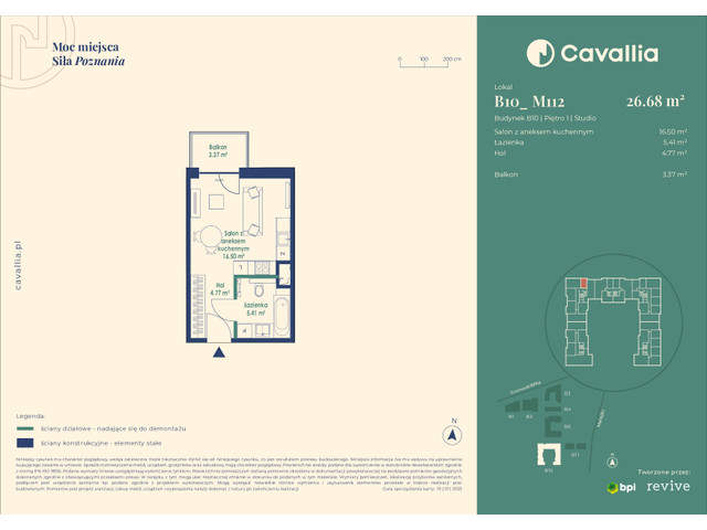 Mieszkanie w inwestycji Cavallia, symbol B10_M112 » nportal.pl