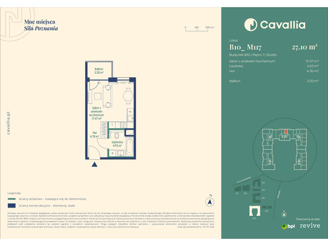 Mieszkanie w inwestycji Cavallia, symbol B10_M117 » nportal.pl