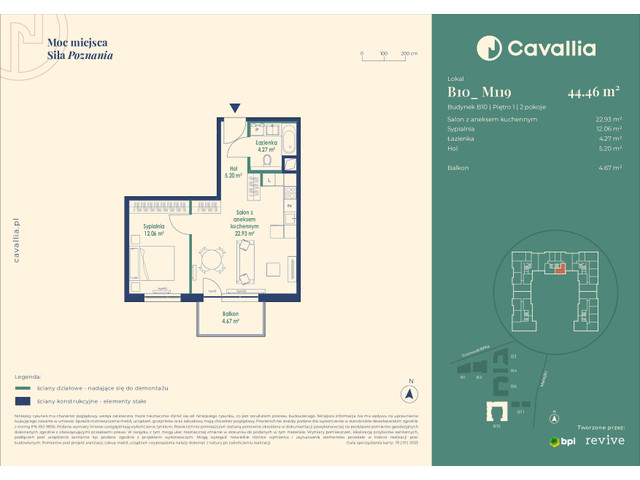 Mieszkanie w inwestycji Cavallia, symbol B10_M119 » nportal.pl