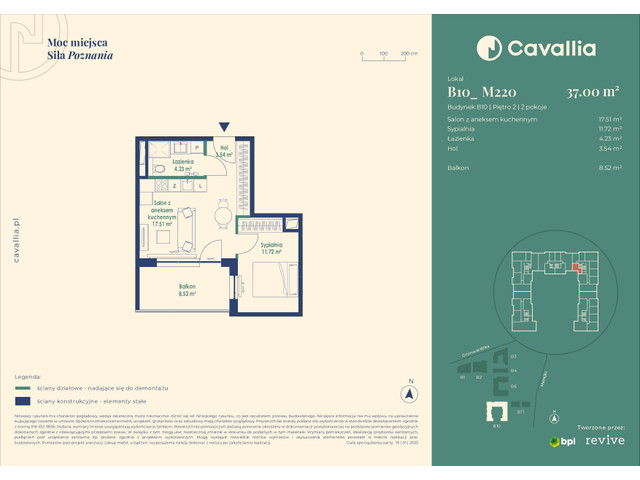 Mieszkanie w inwestycji Cavallia, symbol B10_M220 » nportal.pl