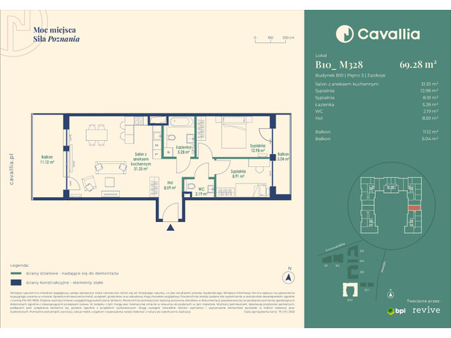 Mieszkanie w inwestycji Cavallia, symbol B10_M328 » nportal.pl